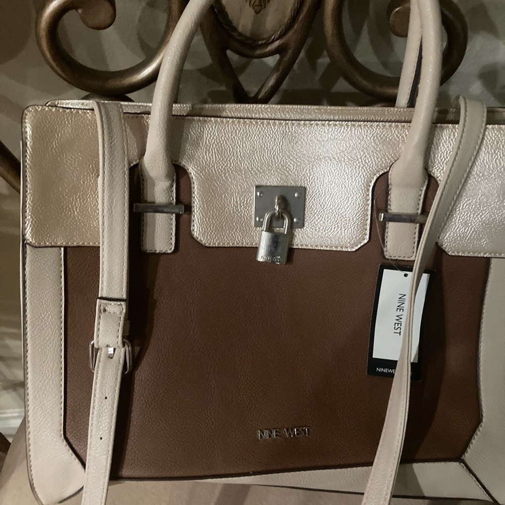 NWT Nine West Lock & Stock Satchel